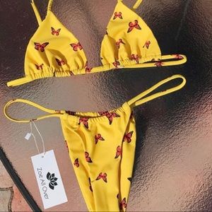 butterfly two piece bikini set